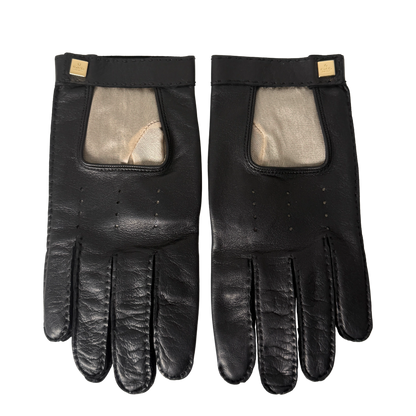 Gucci Lederhandschuhe Größe 8 1/2 Schwarz / neuwertig Gucci