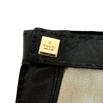 Gucci Lederhandschuhe Größe 8 1/2 Schwarz / neuwertig Gucci