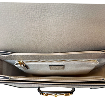 Gucci Horsebit 1955 Small Shoulder Bag GG Supreme Beige Weiß Gold Gucci