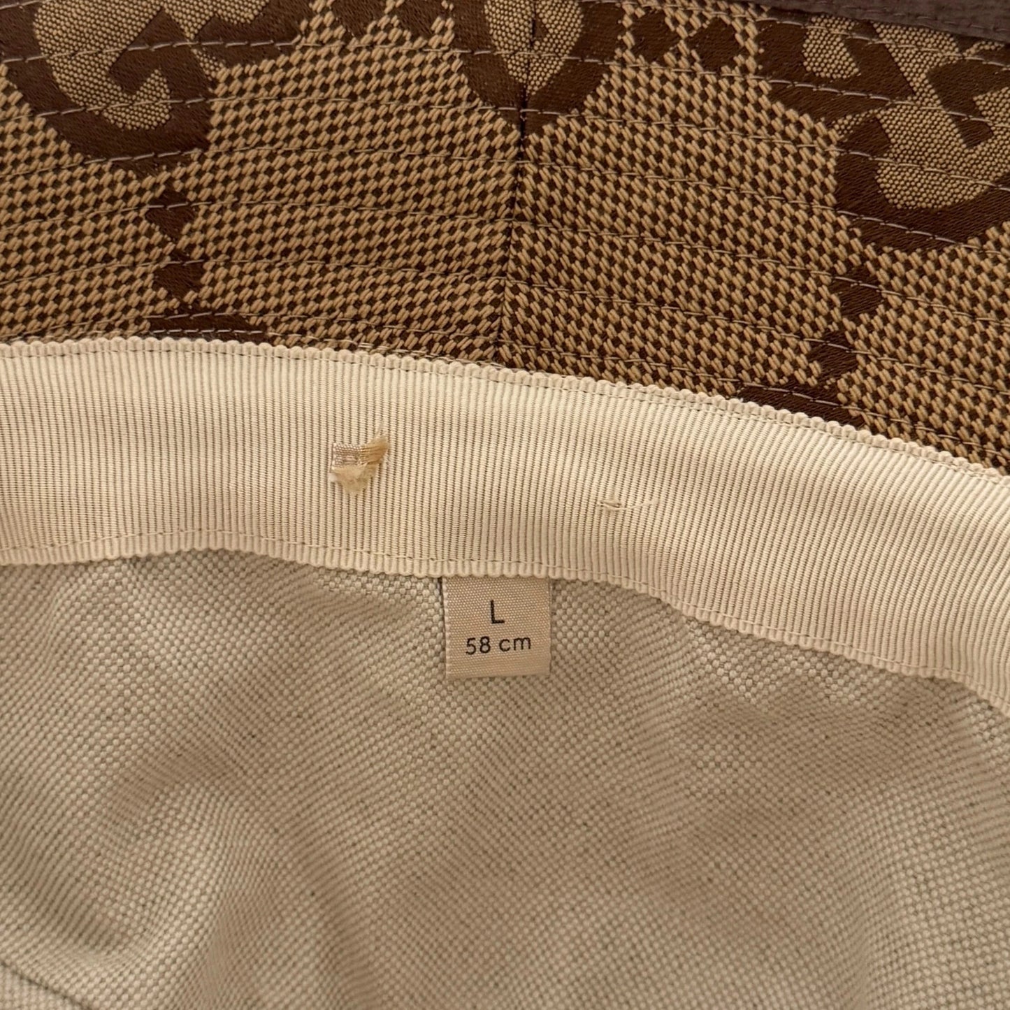 Gucci Jumbo GG Canvas Fischerhut Braun / neuwertig Gucci