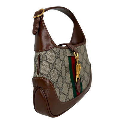 Gucci Jackie 1961 Mini Schultertasche GG Supreme Canvas Beige Ebony Gucci