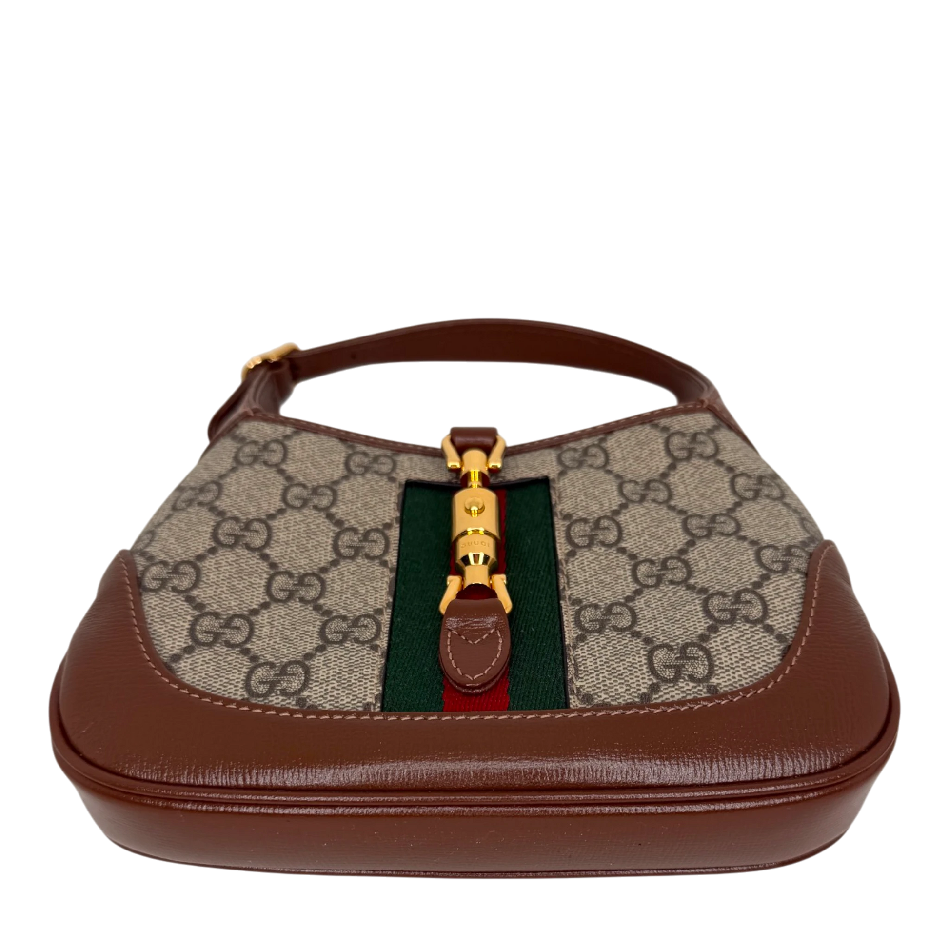 Gucci Jackie 1961 Mini Schultertasche GG Supreme Canvas Beige Ebony Gucci