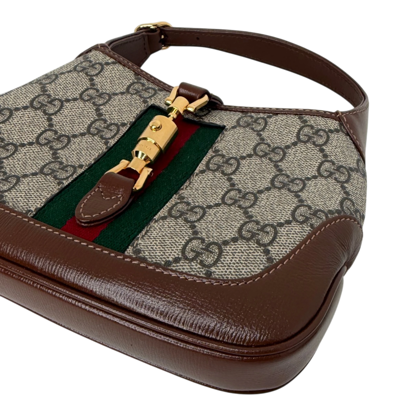 Gucci Jackie 1961 Mini Schultertasche GG Supreme Canvas Beige Ebony Gucci