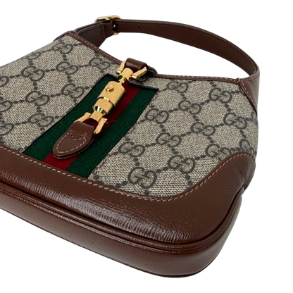 Gucci Jackie 1961 Mini Schultertasche GG Supreme Canvas Beige Ebony Gucci