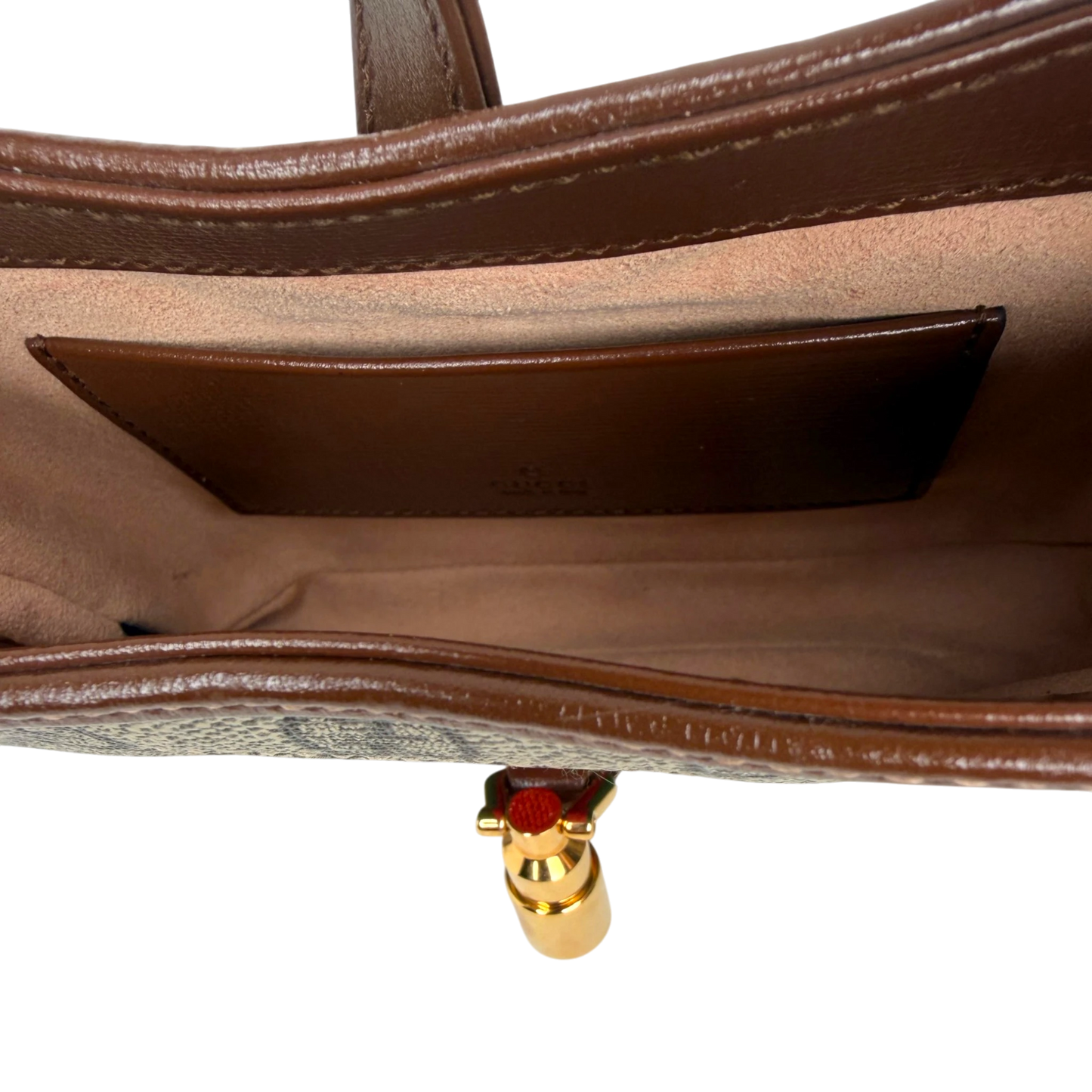 Gucci Jackie 1961 Mini Schultertasche GG Supreme Canvas Beige Ebony Gucci