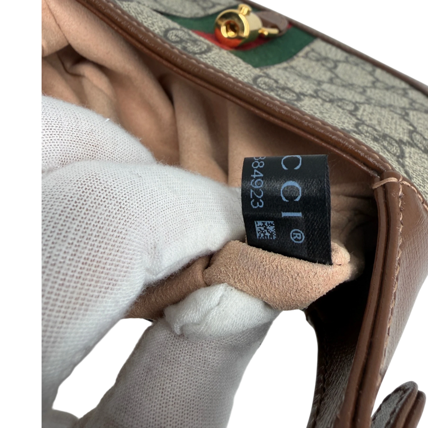 Gucci Jackie 1961 Mini Schultertasche GG Supreme Canvas Beige Ebony Gucci