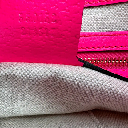 Gucci Jackie Flora Medium Hobo Bag Neon Pink / sehr gut Gucci
