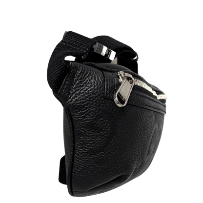 Gucci Kleine Gürteltasche mit Jumbo GG Schwarz / sehr gut Gucci