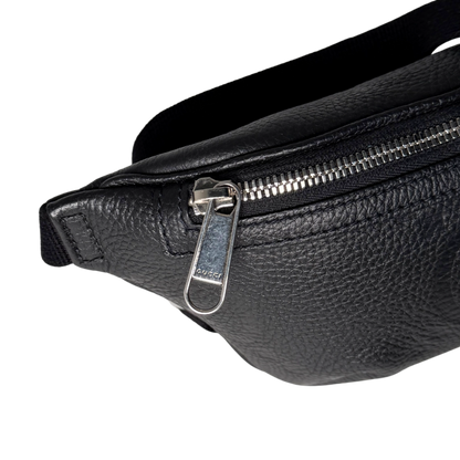 Gucci Kleine Gürteltasche mit Jumbo GG Schwarz / sehr gut Gucci