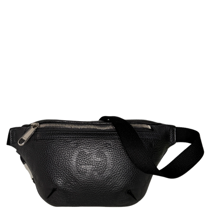 Gucci Kleine Gürteltasche mit Jumbo GG Schwarz / sehr gut Gucci