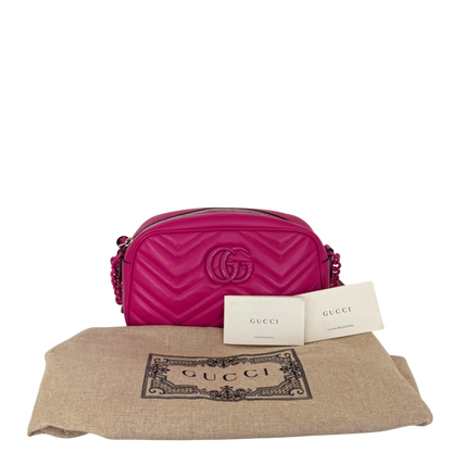 Gucci GG Marmont Camera Bag Small Pink / sehr gut Gucci