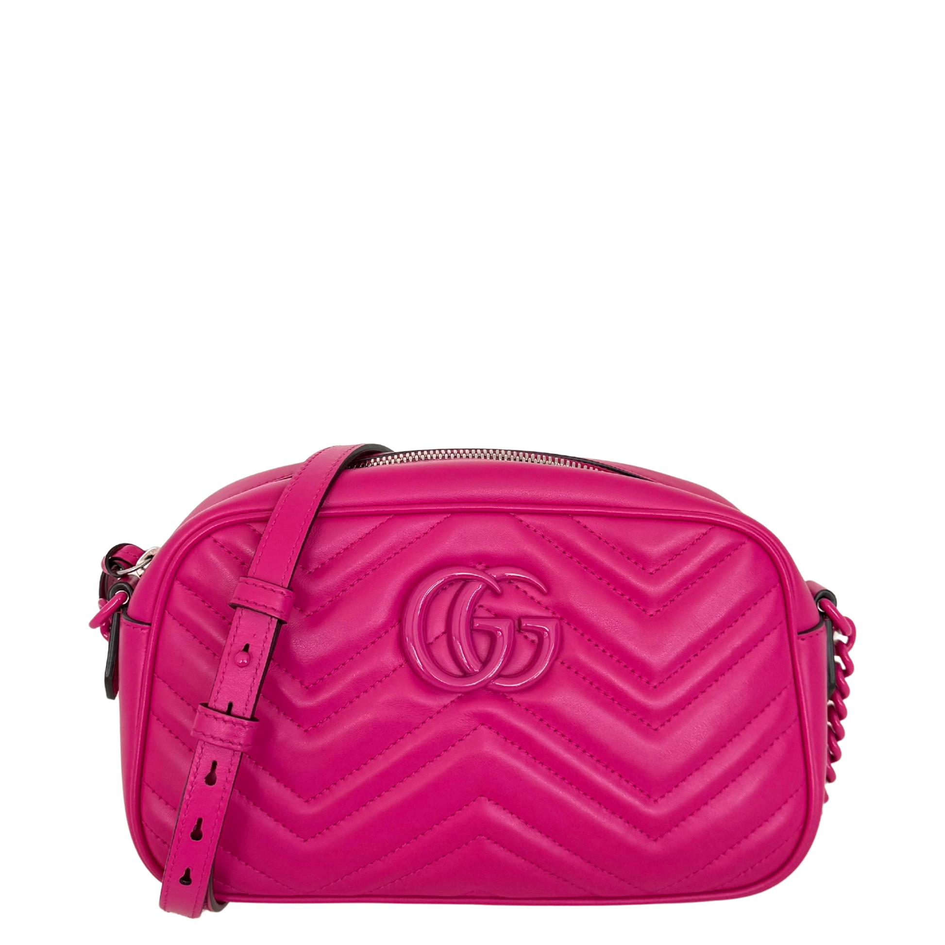 Gucci GG Marmont Camera Bag Small Pink / sehr gut Gucci