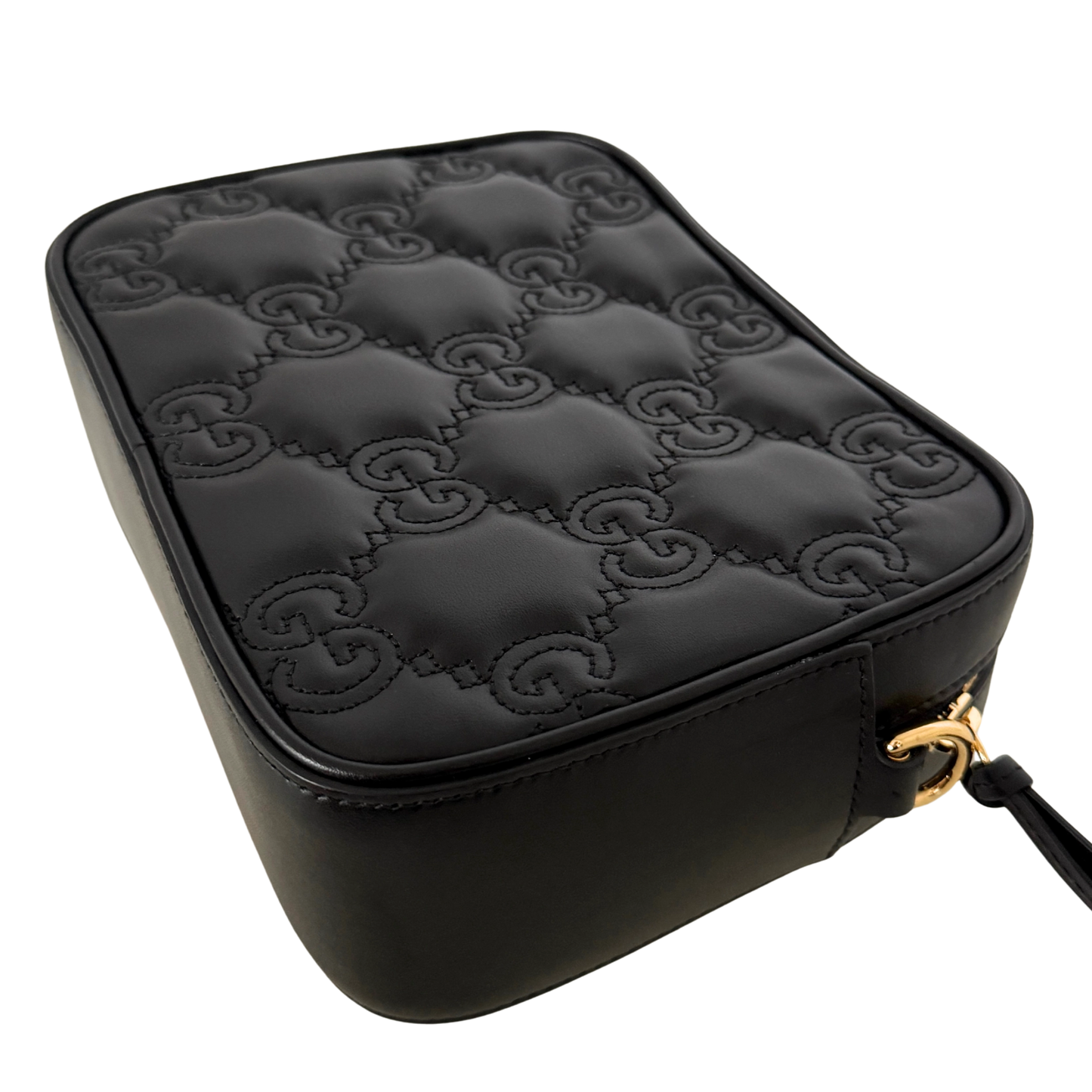 Gucci GG Matelassé Umhängetasche Schwarz / sehr gut Gucci