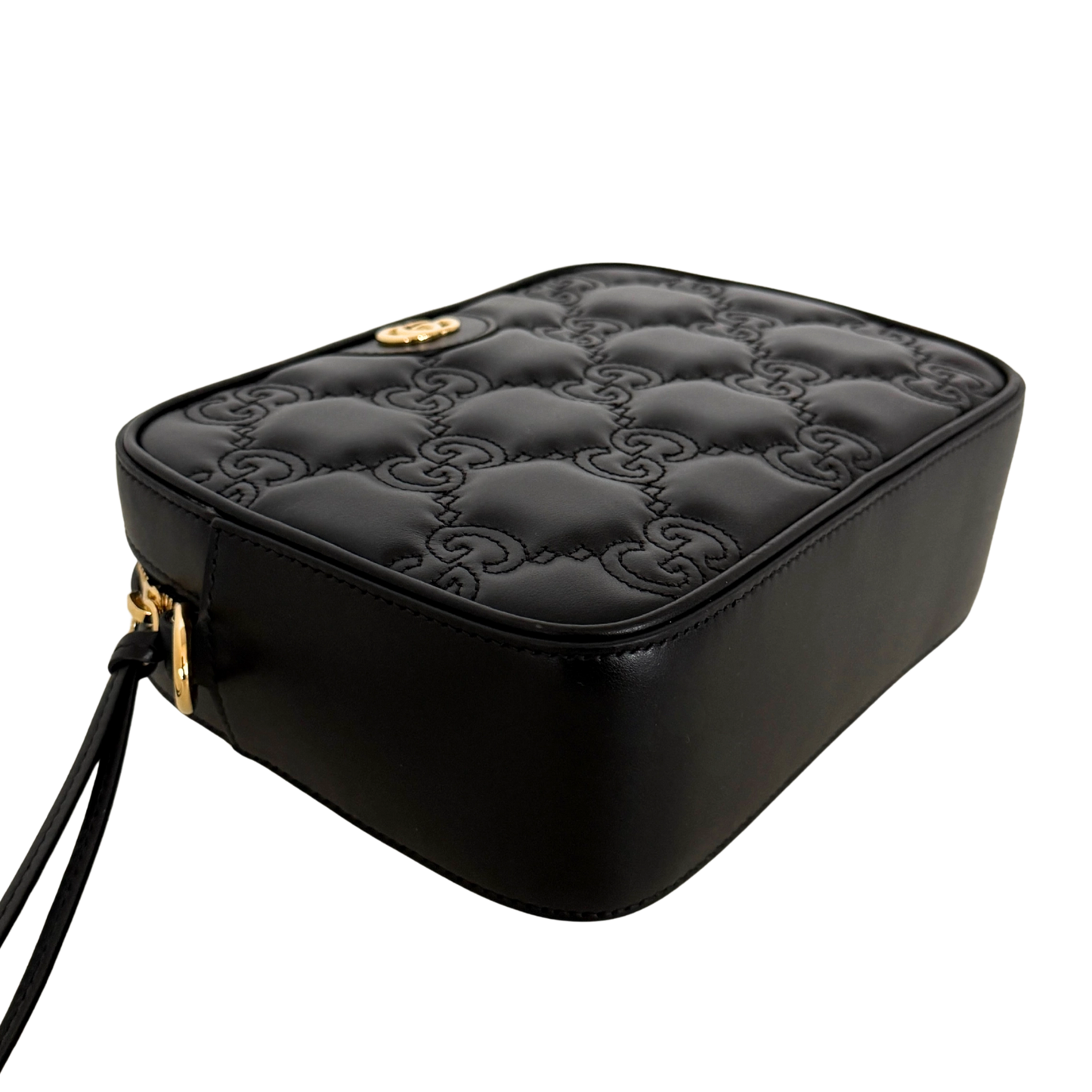 Gucci GG Matelassé Umhängetasche Schwarz / sehr gut Gucci