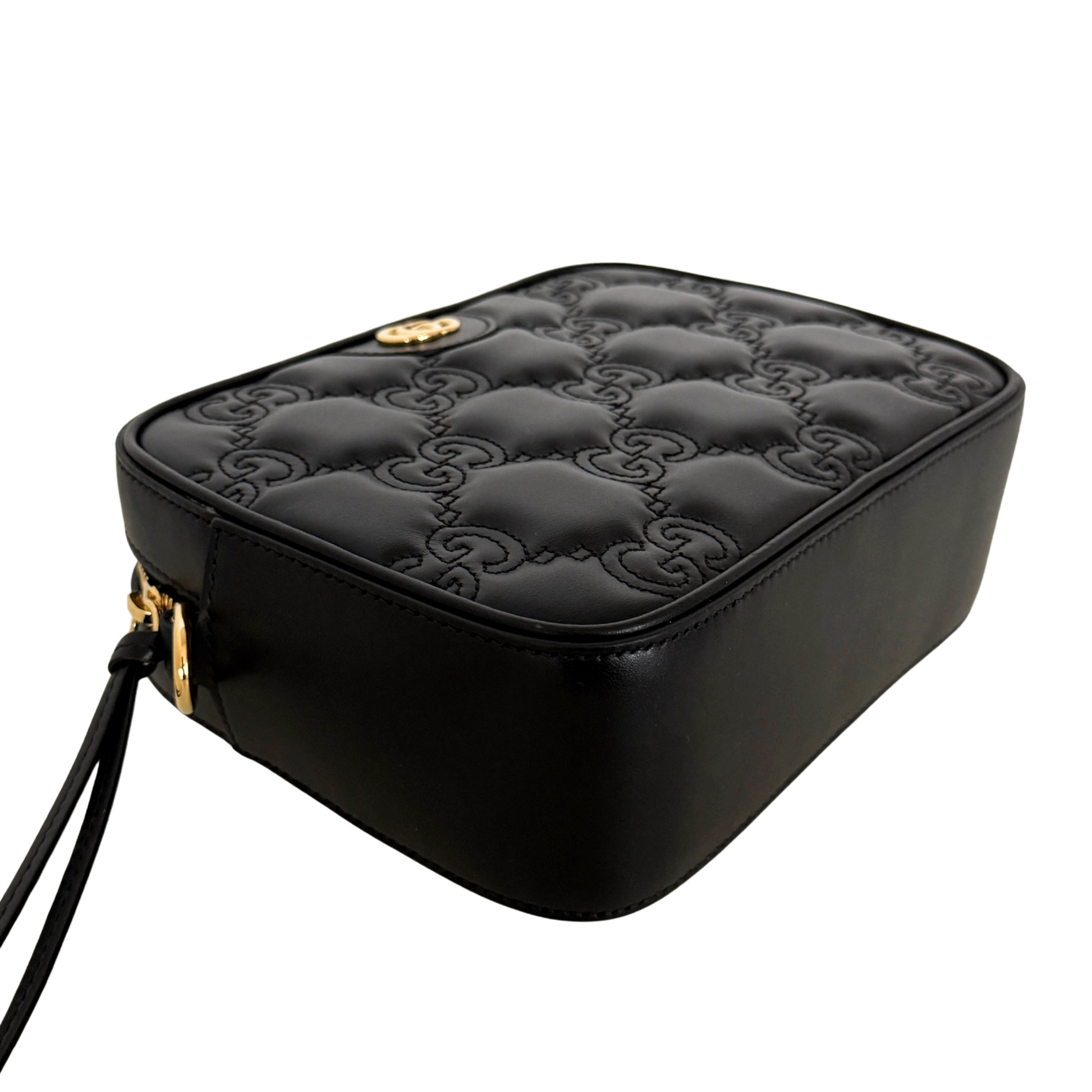 Gucci GG Matelassé Umhängetasche Schwarz / sehr gut Gucci