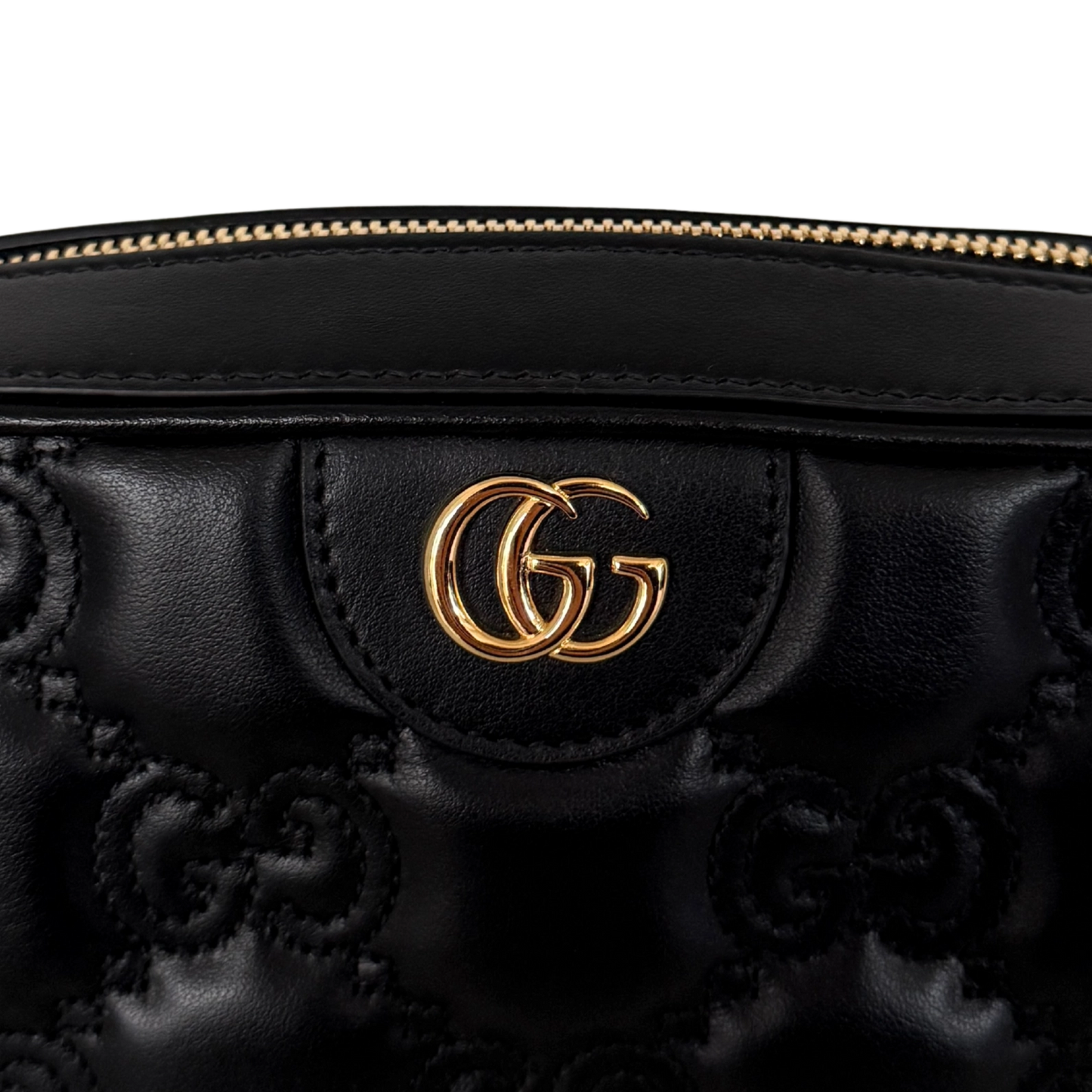 Gucci GG Matelassé Umhängetasche Schwarz / sehr gut Gucci
