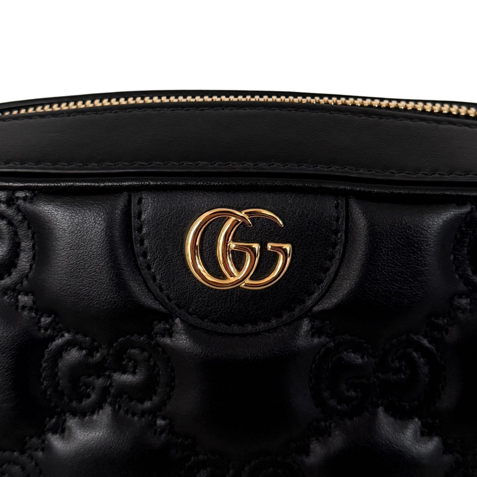 Gucci GG Matelassé Umhängetasche Schwarz / sehr gut Gucci