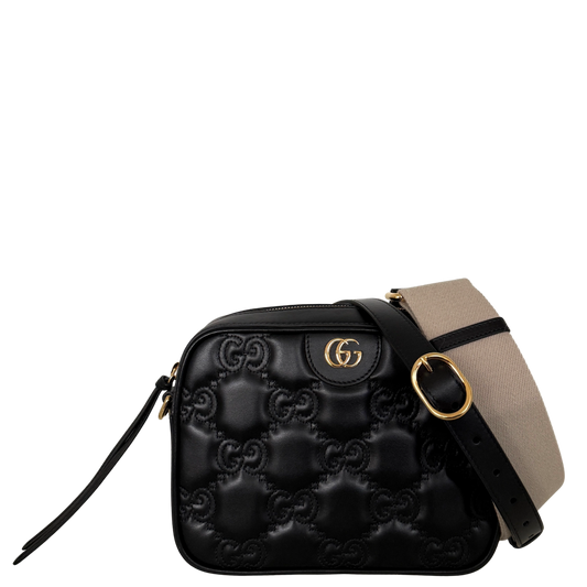 Gucci GG Matelassé Umhängetasche Schwarz / sehr gut Gucci
