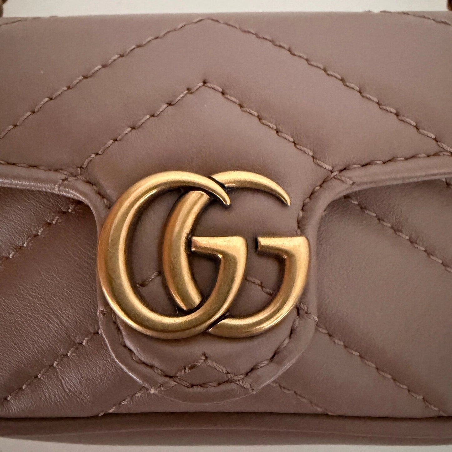 Gucci GG Marmont Matelasse Micro Bag Dusty Pink / neuwertig Gucci