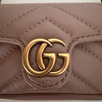 Gucci GG Marmont Matelasse Micro Bag Dusty Pink / neuwertig Gucci