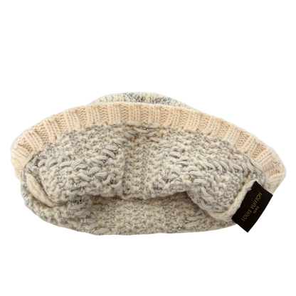 Louis Vuitton Strickmütze Beanie Beige  / sehr gut Louis Vuitton