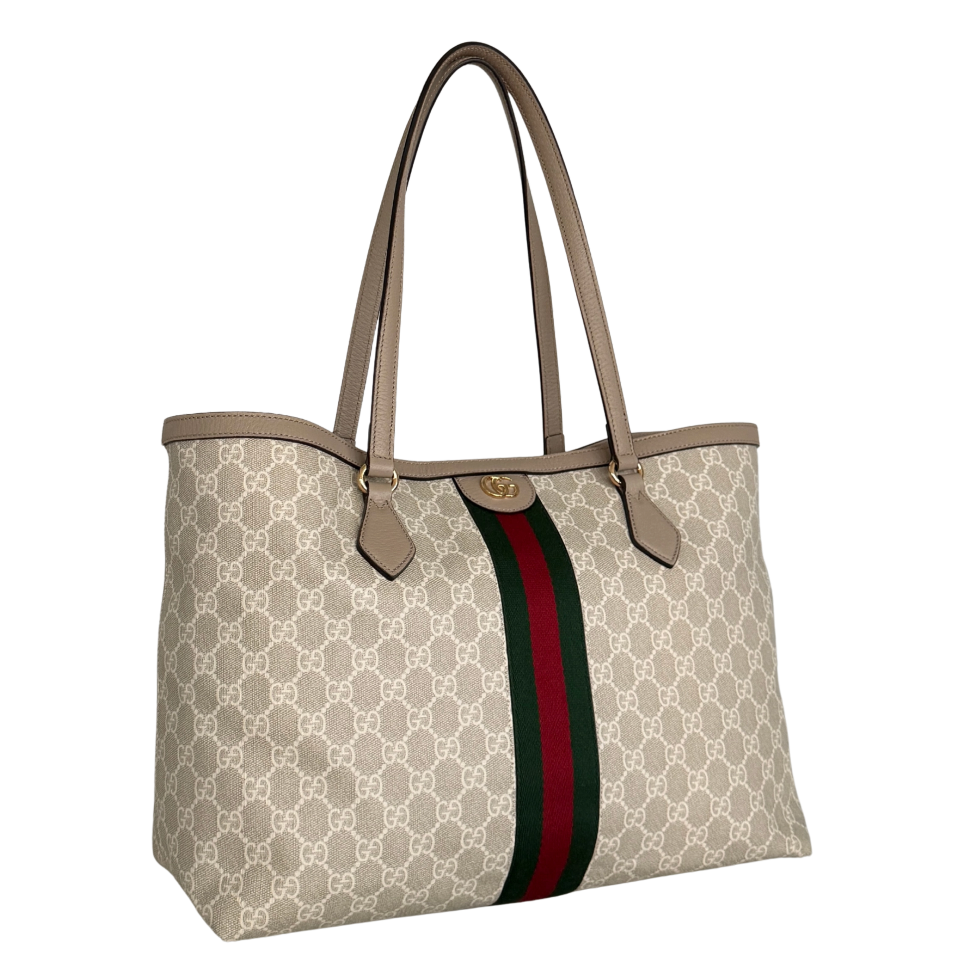 Gucci Großer Ophidia Shopper Beige / neuwertig Gucci