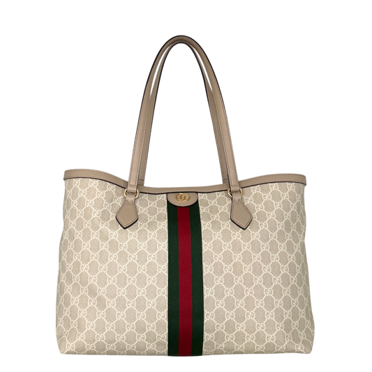 Gucci Großer Ophidia Shopper Beige / neuwertig Gucci