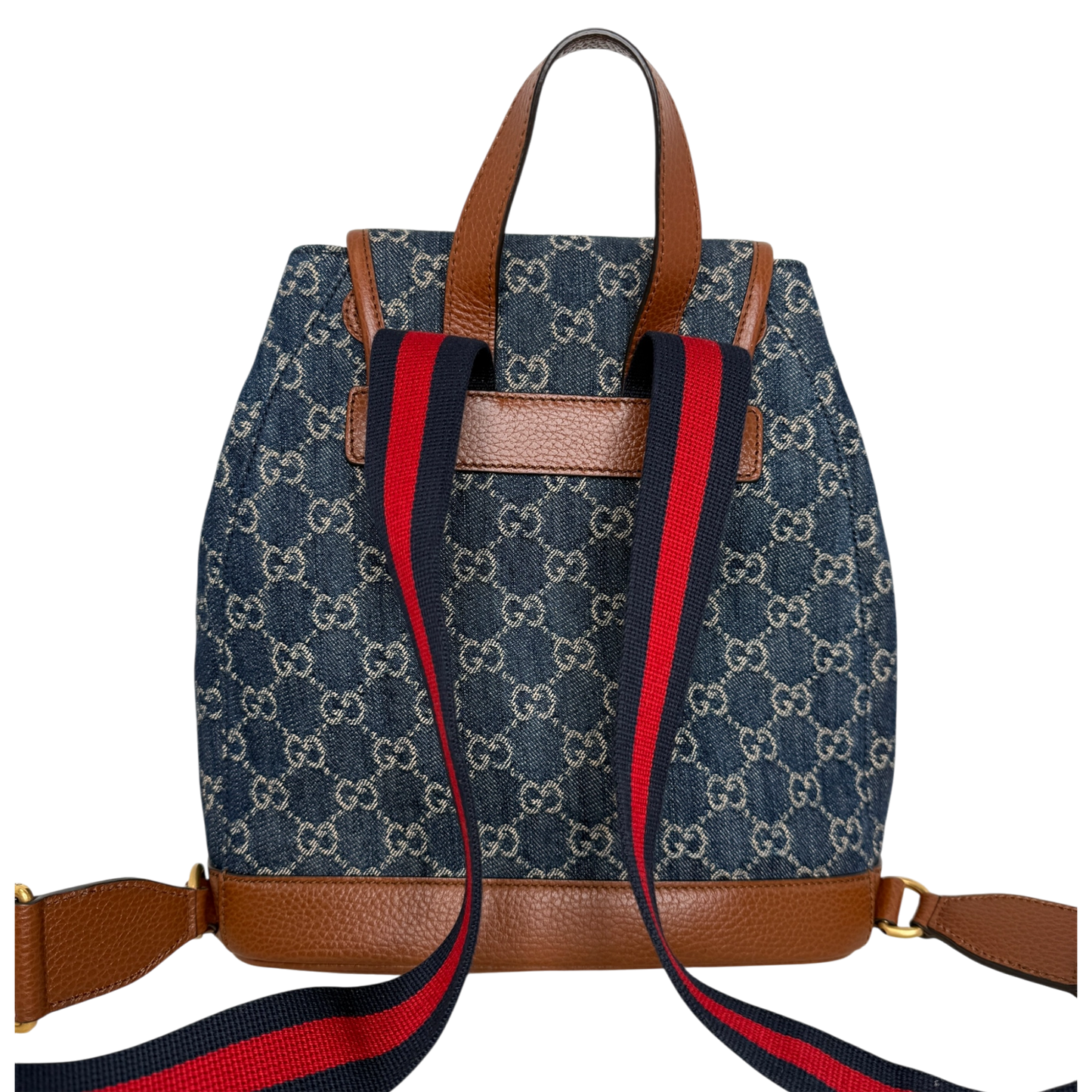 Gucci New Denim GG Monogram Retro Rucksack blau / neuwertig Gucci