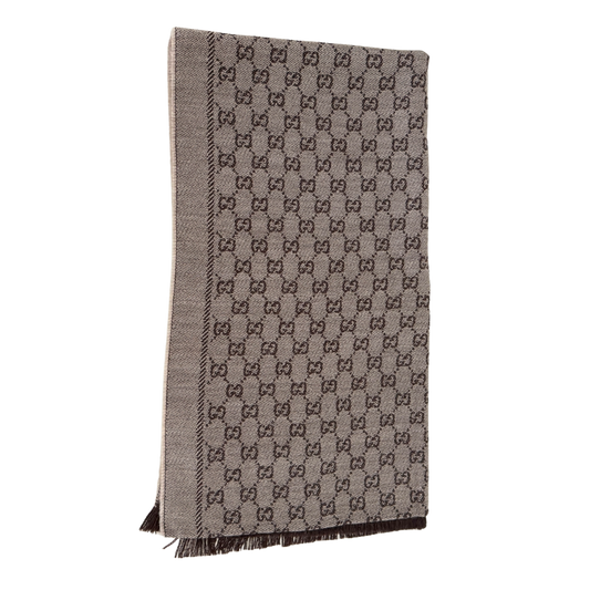 Gucci Schal aus Wolle Braun / ungetragen Gucci