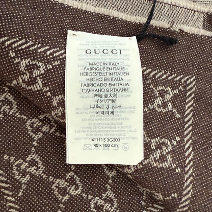 Gucci Schal aus Wolle Braun / ungetragen Gucci