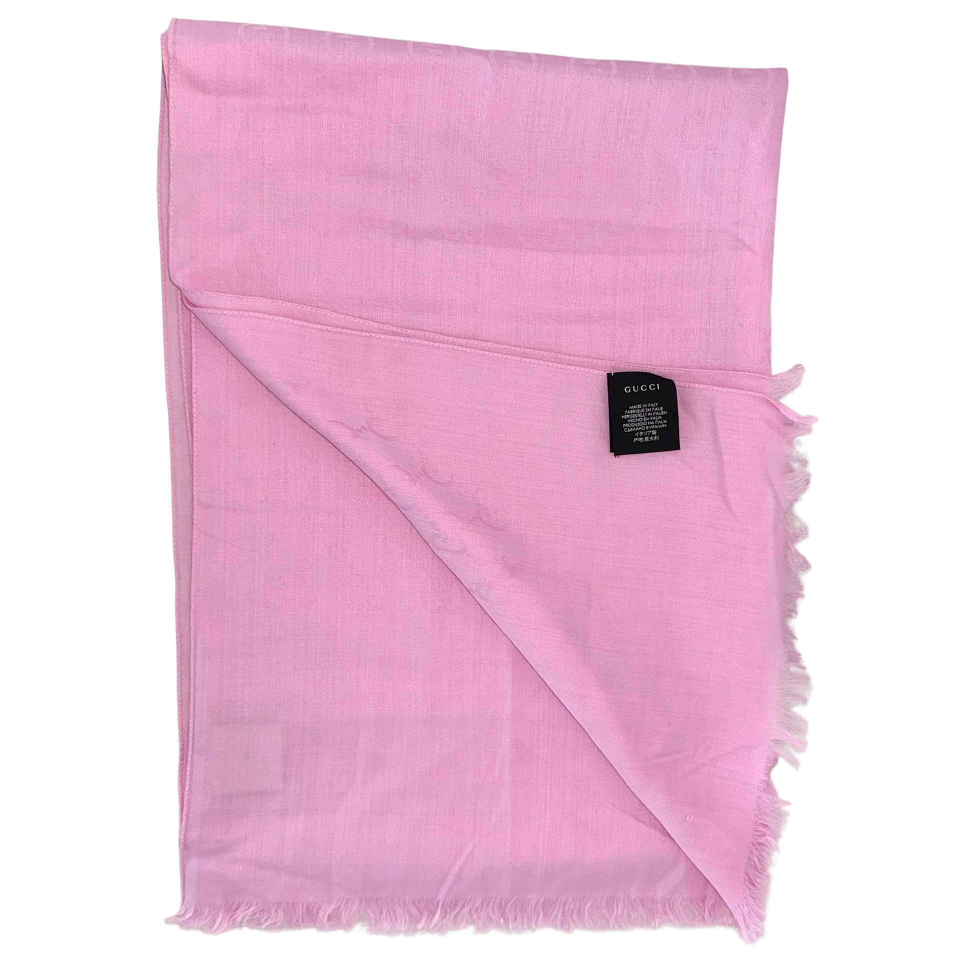 Gucci Schal aus Wolle und Seide Rosa / sehr gut Gucci