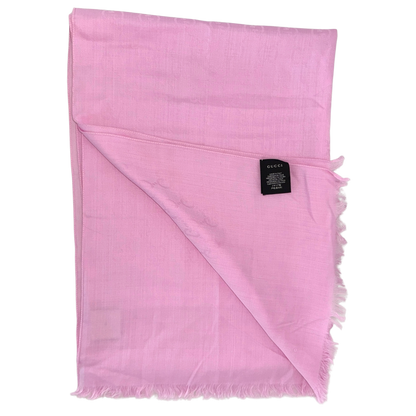 Gucci Schal aus Wolle und Seide Rosa / sehr gut Gucci
