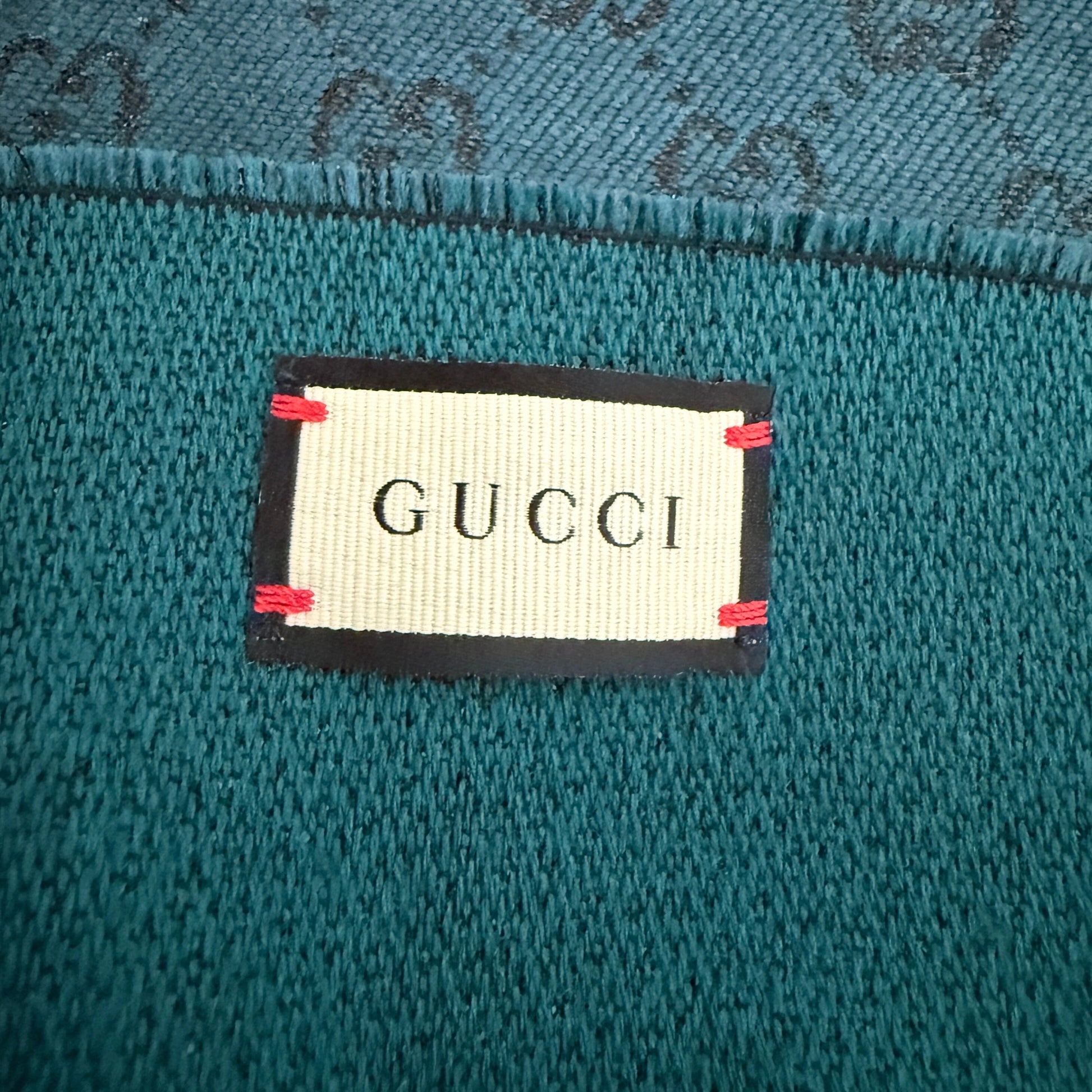 Gucci Schal aus Wolle Türkis / sehr gut Gucci