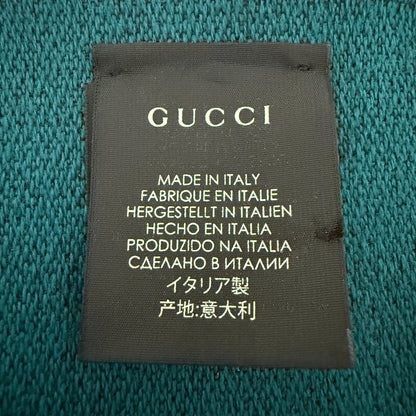Gucci Schal aus Wolle Türkis / sehr gut Gucci