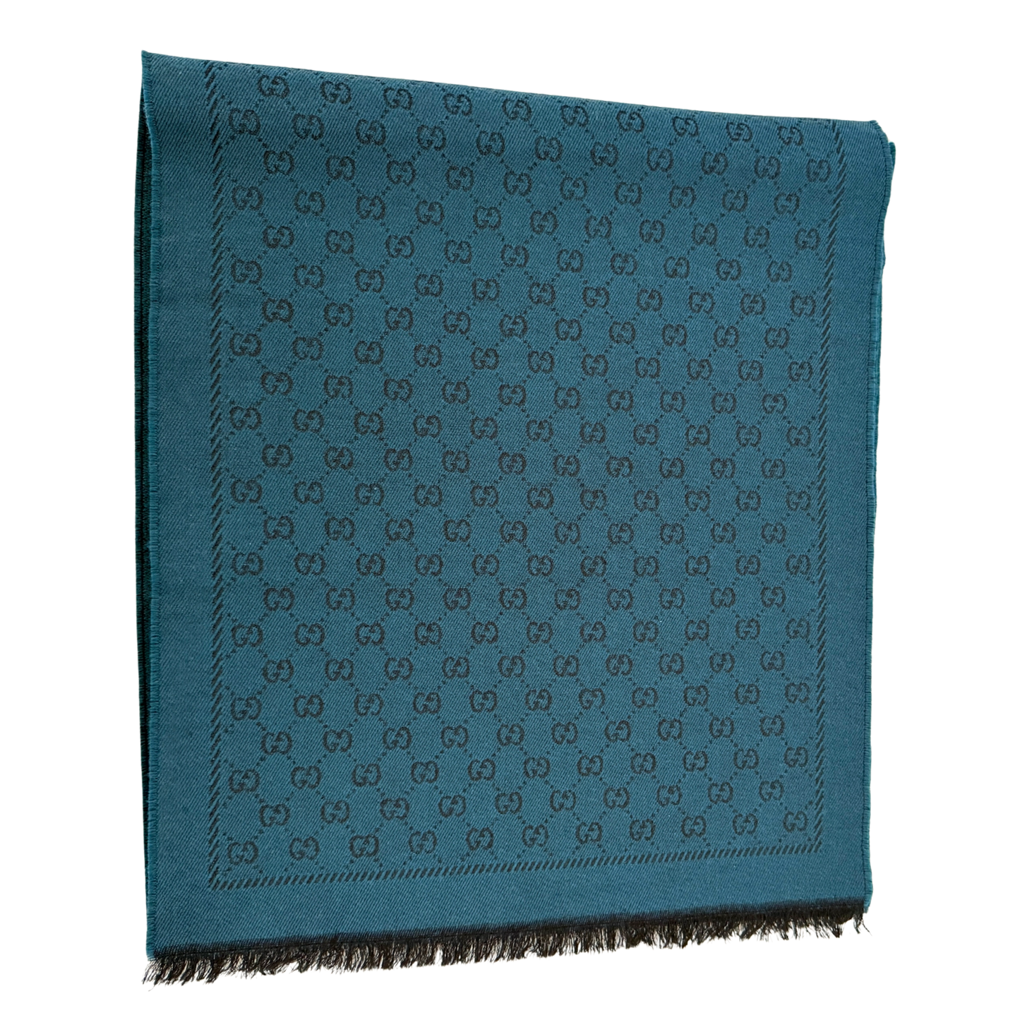 Gucci Schal aus Wolle Türkis / sehr gut Gucci