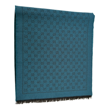 Gucci Schal aus Wolle Türkis / sehr gut Gucci
