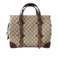 GUCCI GG Supreme Tote Bag Leder Canvas beige braun / sehr gut Gucci