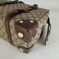 GUCCI GG Supreme Tote Bag Leder Canvas beige braun / sehr gut Gucci