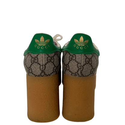 Adidas x Gucci Gazelle Wedge Beige GG Monogram Größe 38 Braun / sehr gut Gucci