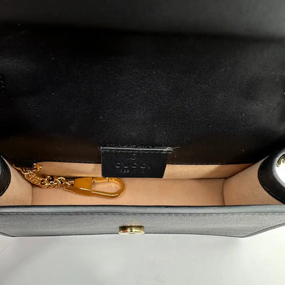 Gucci Super Mini Sylvie Chain Schultertasche Leder / sehr gut Gucci