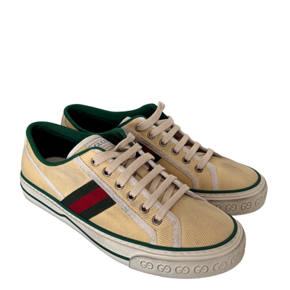 Gucci Tennis 1977 Low-Top-Sneaker Größe 40 Beige Fullset / neuwertig Gucci