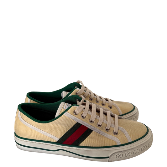 Gucci Tennis 1977 Low-Top-Sneaker Größe 40 Beige Fullset / neuwertig Gucci