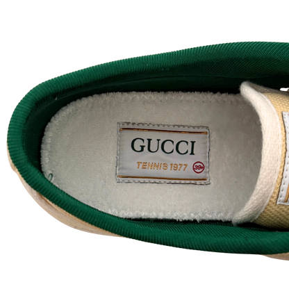 Gucci Tennis 1977 Low-Top-Sneaker Größe 40 Beige Fullset / neuwertig Gucci