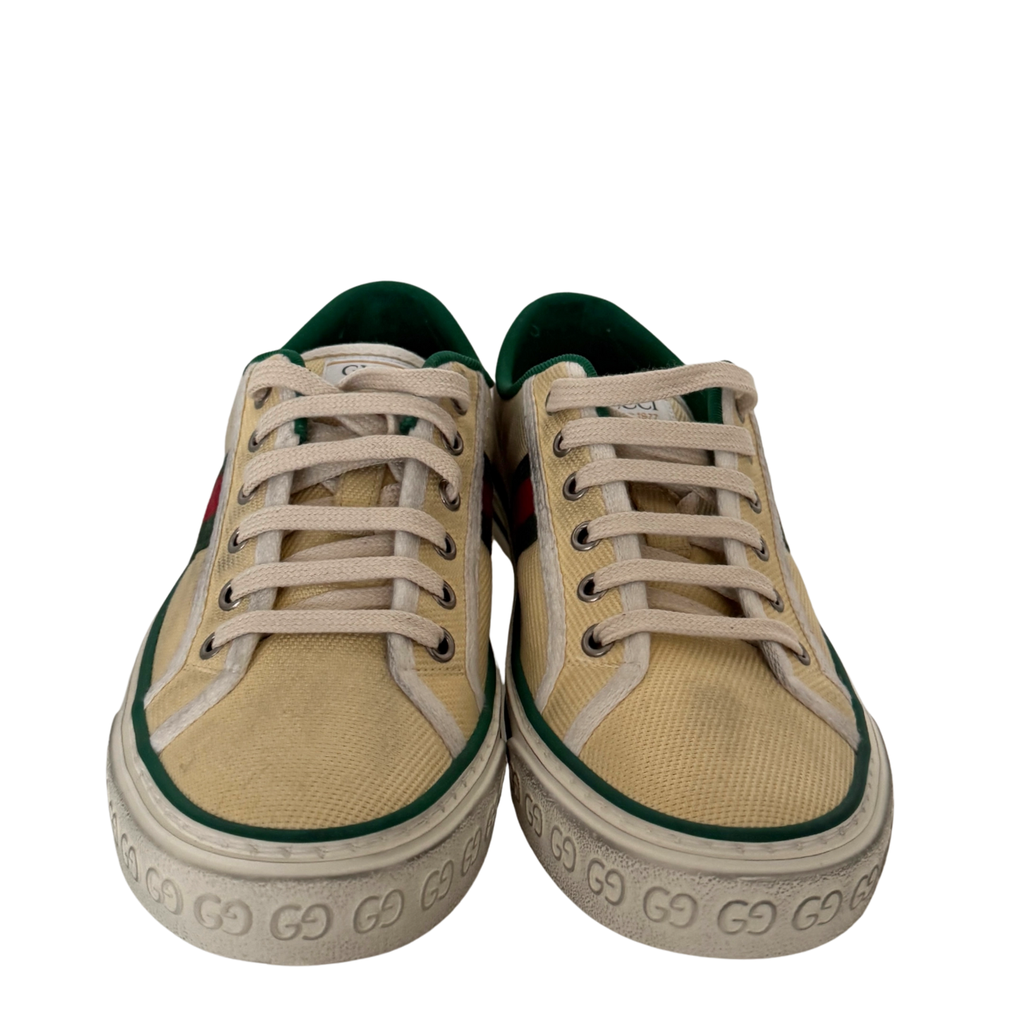 Gucci Tennis 1977 Low-Top-Sneaker Größe 40 Beige Fullset / neuwertig Gucci