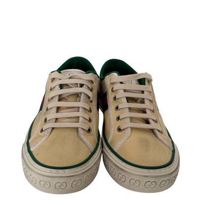 Gucci Tennis 1977 Low-Top-Sneaker Größe 40 Beige Fullset / neuwertig Gucci