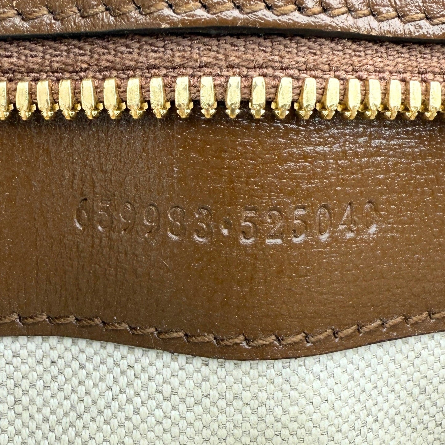 Gucci GG Supreme Monogram Small Tote Bag Braun / sehr gut Gucci