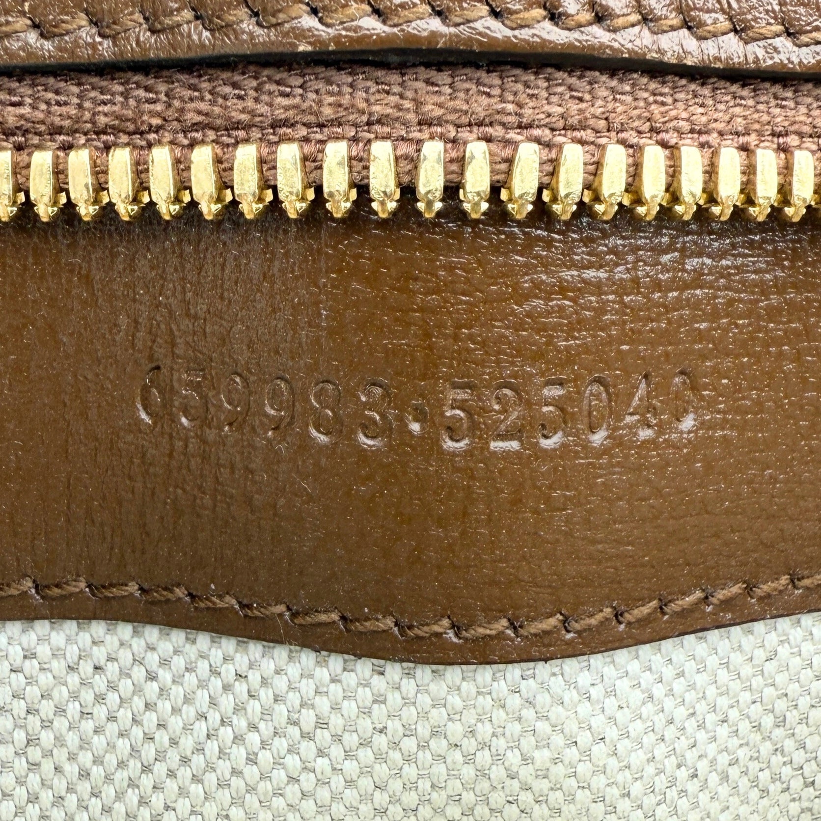 Gucci GG Supreme Monogram Small Tote Bag Braun / sehr gut Gucci