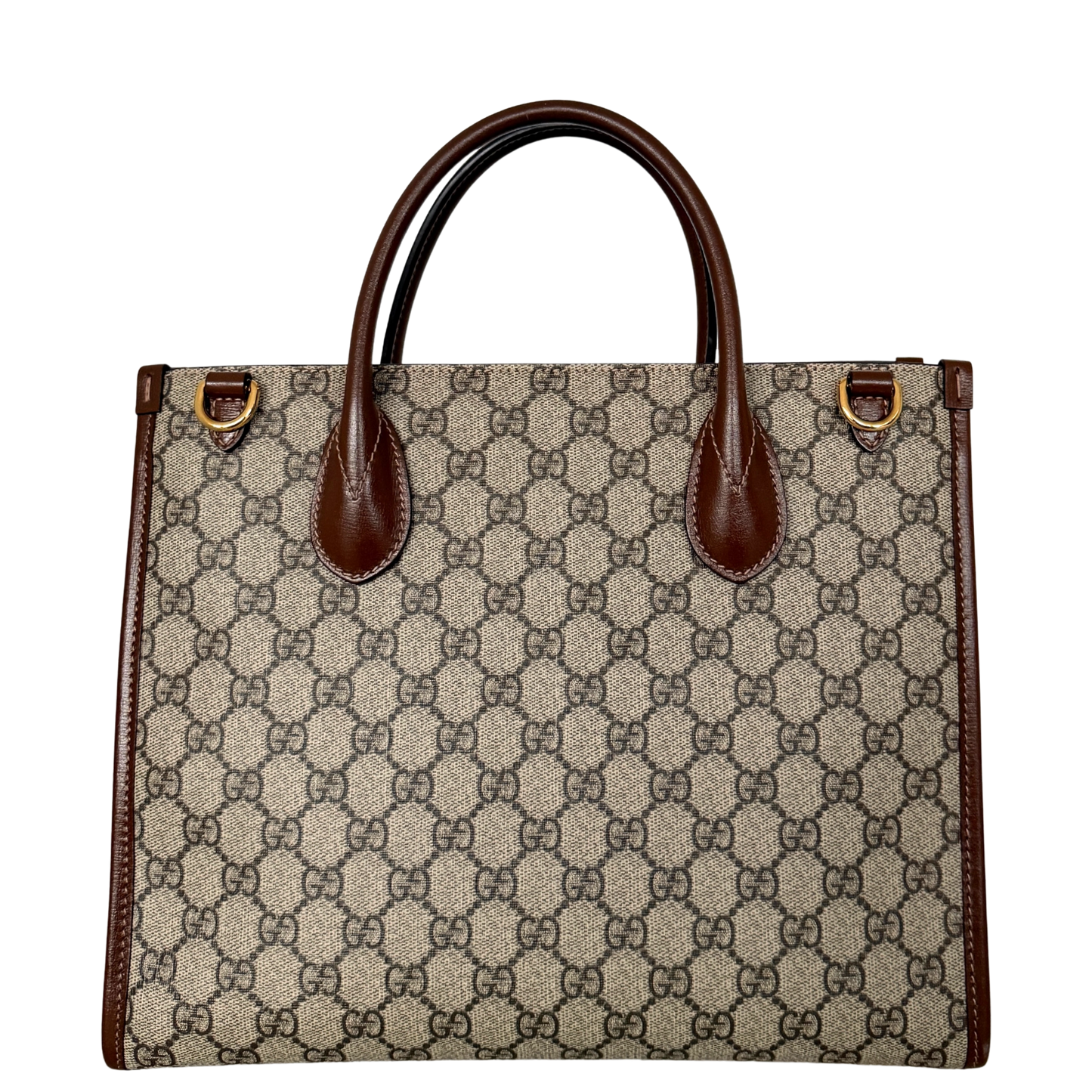 Gucci GG Supreme Monogram Small Tote Bag Braun / sehr gut Gucci