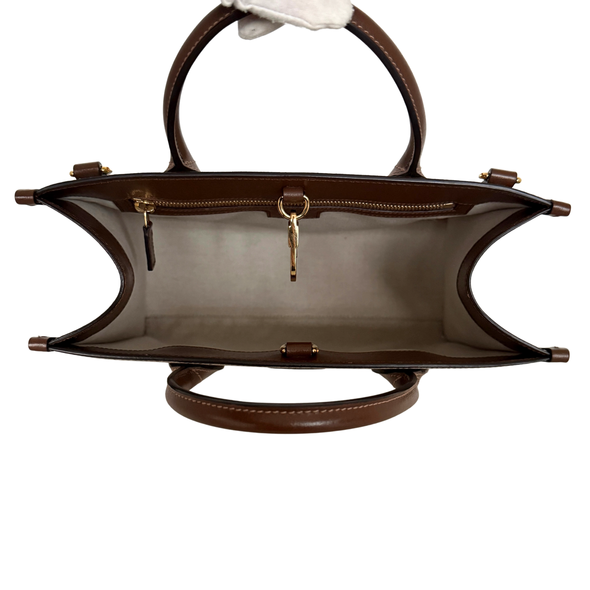 Gucci GG Supreme Monogram Small Tote Bag Braun / sehr gut Gucci