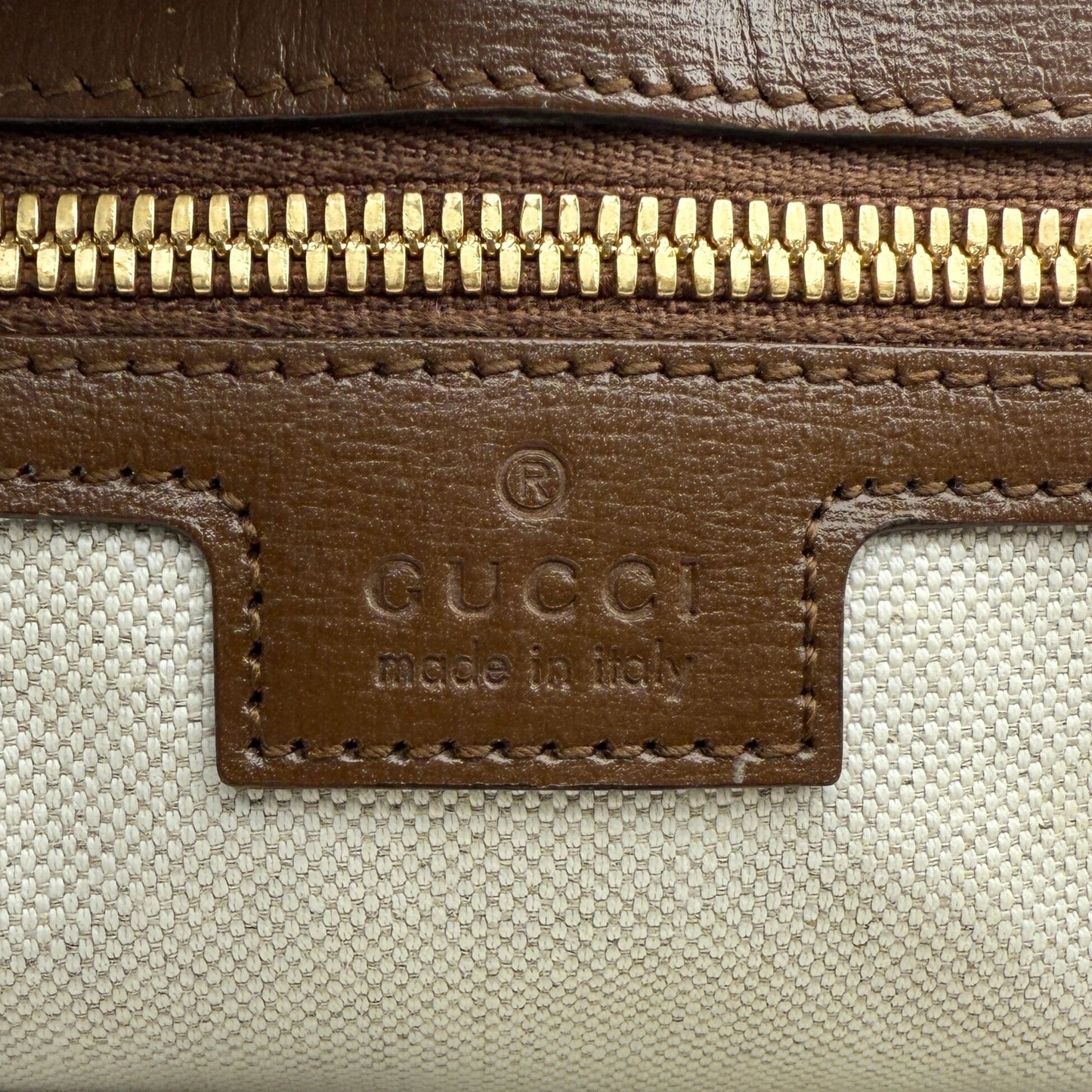 Gucci GG Supreme Monogram Small Tote Bag Braun / sehr gut Gucci